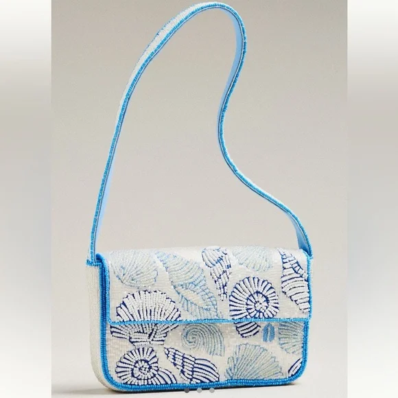 Anthropologie Beaded Shell Bag NWT - Picture 1 of 3